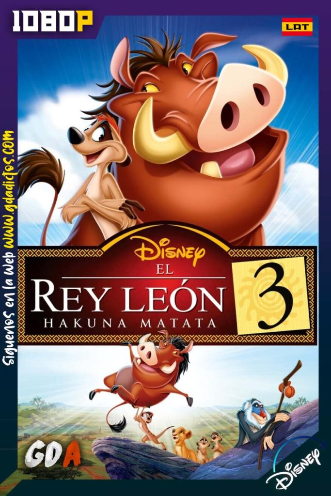 El rey león 3: Hakuna Matata (2004) DSNP WEB-DL 1080p Latino-Inglés