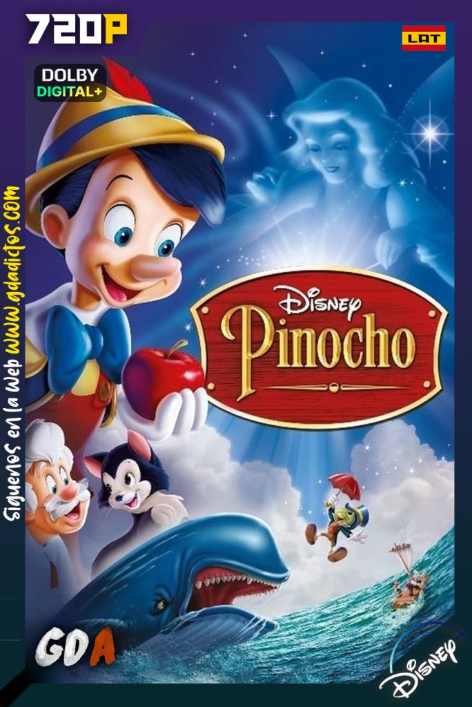 Pinocho (1940) DSNP WEB-DL 720p Latino – Inglés – Portugués