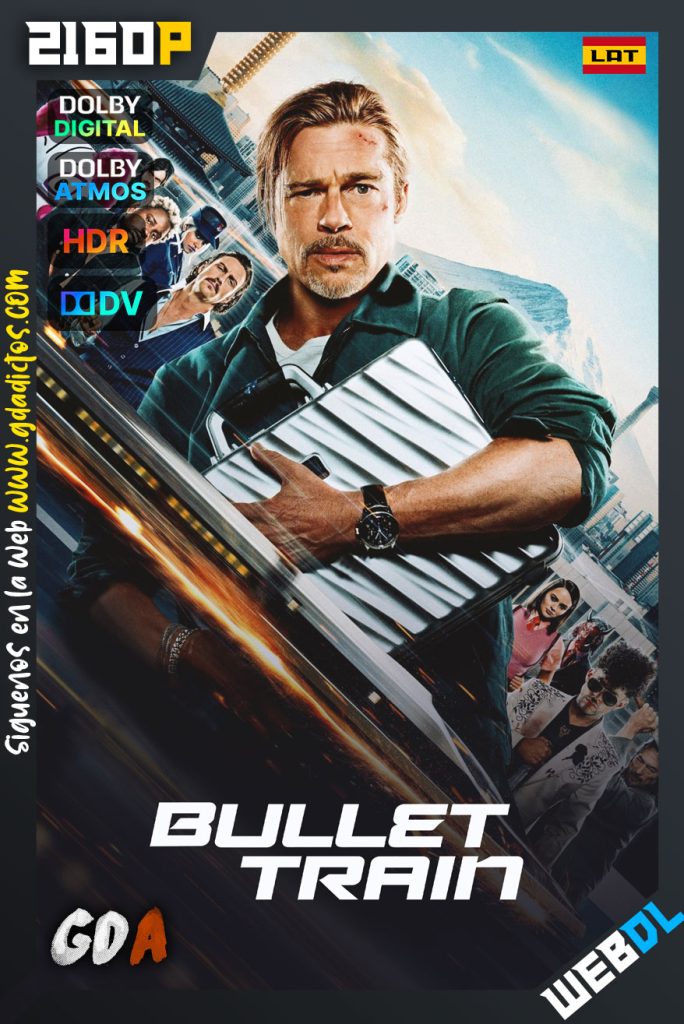 Bullet Train (2022) WEB-DL 2160p HDR10 DV HYBRID Latino – Inglés – Inglés [Audio Descriptivo] – Francés