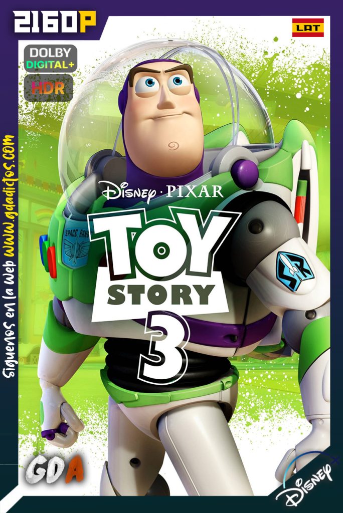 Toy Story 3 (2010) DSNP WEB-DL 2160p HDR Latino – Inglés