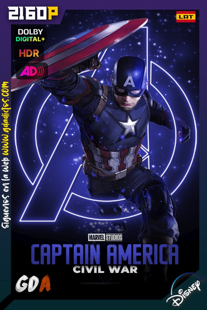 Capitan America Civil War (2016) DSNP WEB-DL 2160p HDR [Lat – Ing – Ing AD – Cas – Por]