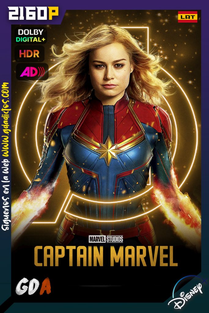 Capitana Marvel (2019) DSNP WEB-DL 2160p HDR [Lat – Lat AD – Ing – Ing AD – Cas – Por]
