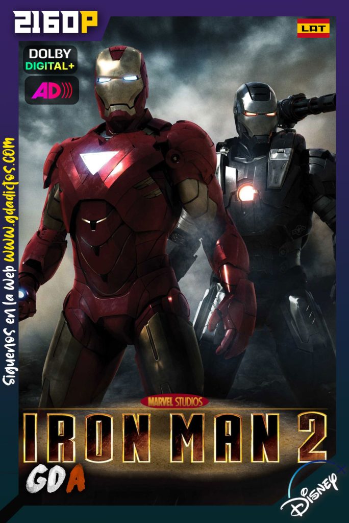 Iron Man 2 de Marvel Studios (2010) DSNP WEB-DL 2160p SDR [Lat-Ing-IngAD-Por]