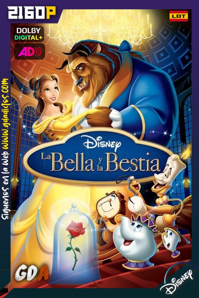 La Bella y la Bestia (1991) DSNP WEB-DL 2160p SDR [Lat-Ing-IngAD-Cas-Por]