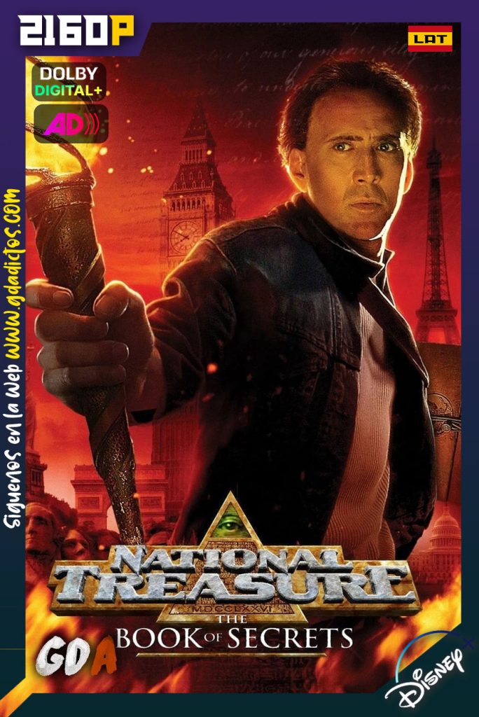 La leyenda del tesoro perdido 2 El libro de los secretos (2007) DSNP WEB-DL 2160p SDR [Lat-Ing-IngAD-Por]