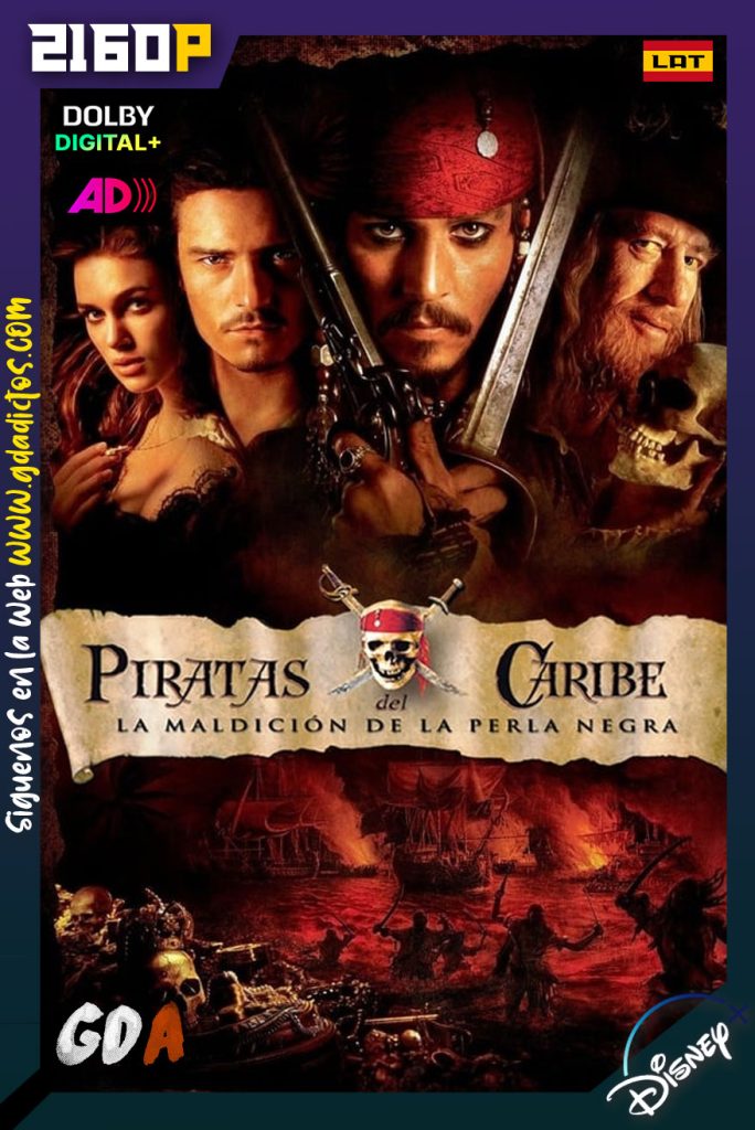 Piratas del Caribe La maldicion del Perla Negra (2003) DSNP WEB-DL 2160p SDR [Lat-Ing-IngAD-Cas-Por]