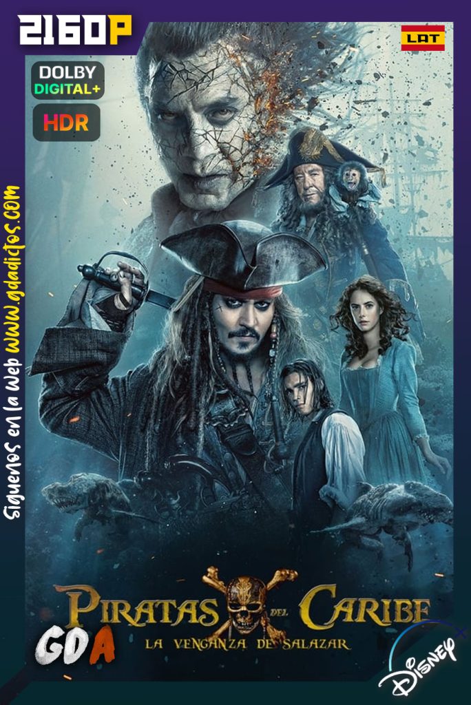 Piratas del Caribe La venganza de Salazar (2017) DSNP WEB-DL 2160p HDR [Lat-Ing-Por]