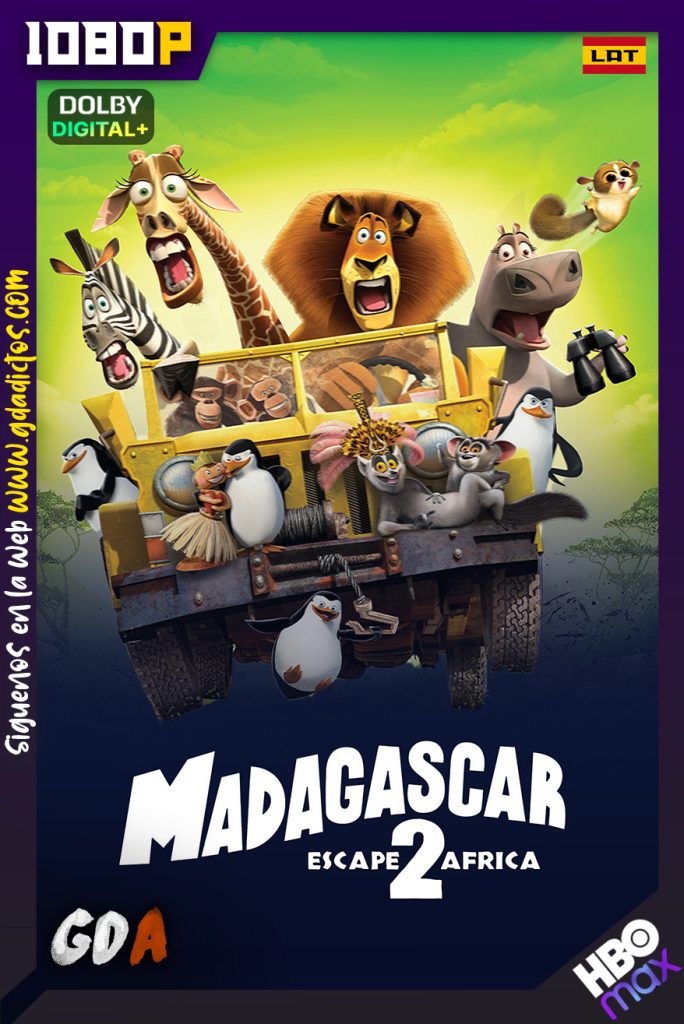 Madagascar 2 (2008) HMAX WEB-DL 1080p [Lat – Ing – Por]
