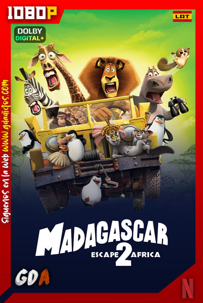 Madagascar 2 (2008) NF WEB-DL 1080p Latino – Inglés