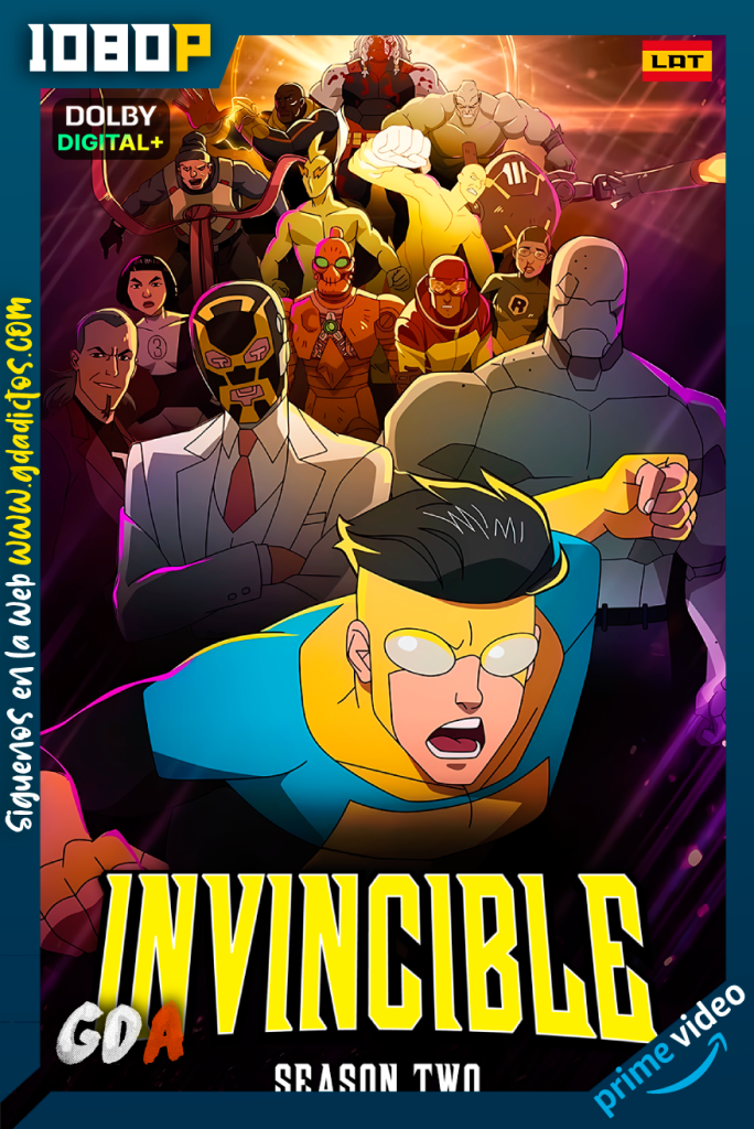 Invincible (2021) AMZN WEB-DL 1080p [Lat – Ing – Cas – Por] #Temporada2 [08/08]