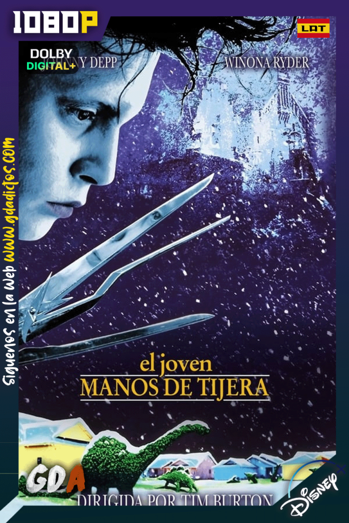 El Joven Manos de Tijera (1990) DSNP WEB-DL [1080p] [Lat – Ing – Por – Cas]