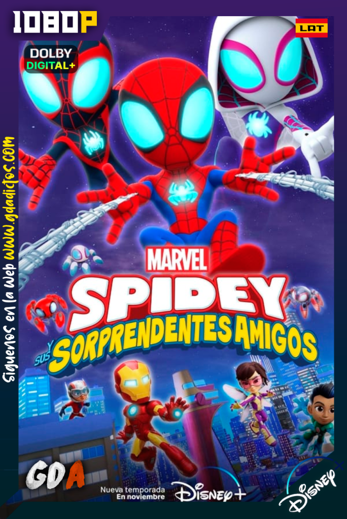 Spidey y Sus Sorprendentes Amigos (2021) DSNP 1080p [Lat – Ing – Por – Cas] #3Temporadas [70/70]