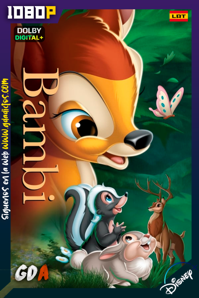 Bambi (1942) DSNP WEB-DL [1080p] [Lat – Ing – Por – Cas]