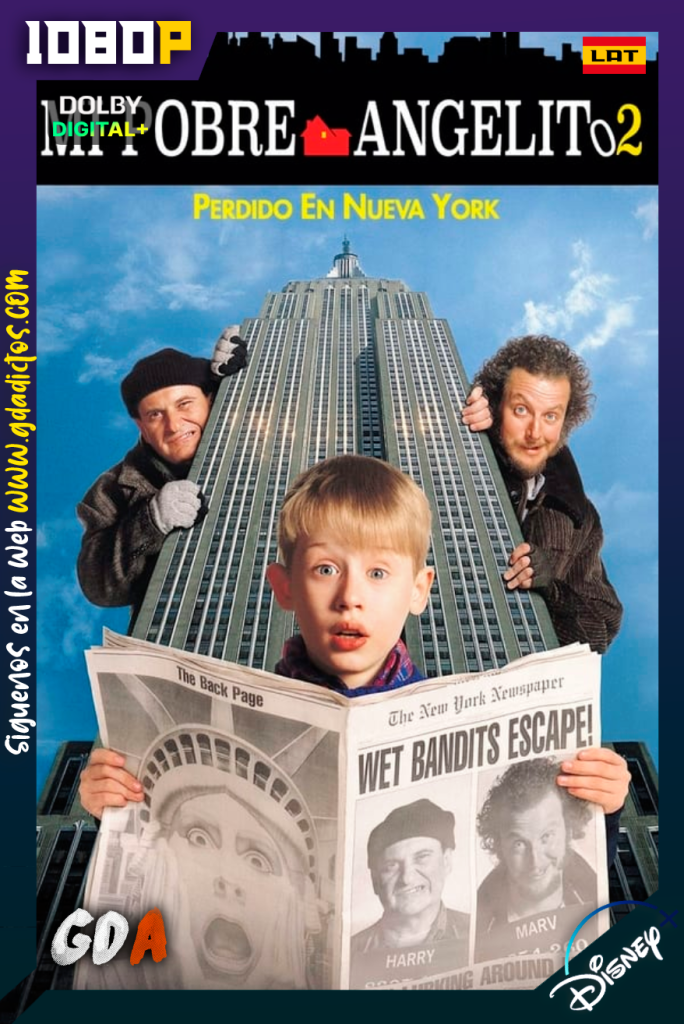 Mi Pobre Angelito 2: Perdido En Nueva York (1992) DSNP WEB-DL [1080p] [Lat – Ing – Por – Cas]