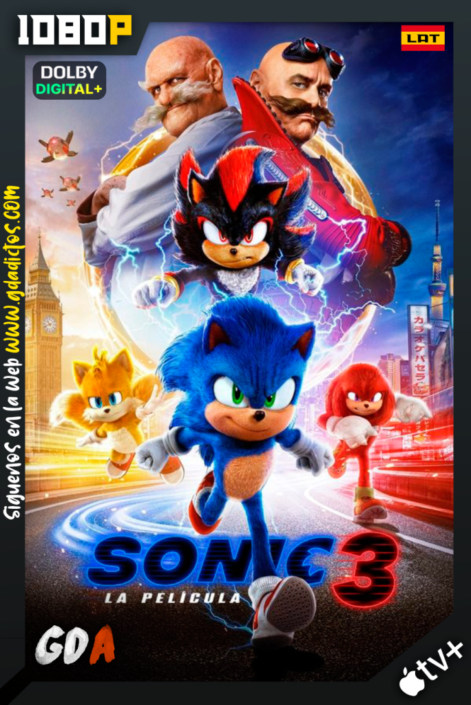 Sonic 3 La Pelicula (2024) ATVP WEB-DL 1080p [Lat – Ing]