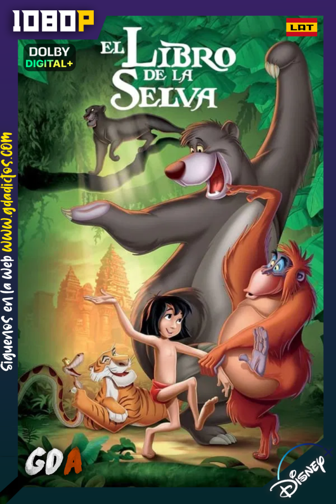 El Libro de la Selva (1967) DSNP WEB-DL [1080p] [Lat – Ing – Por]